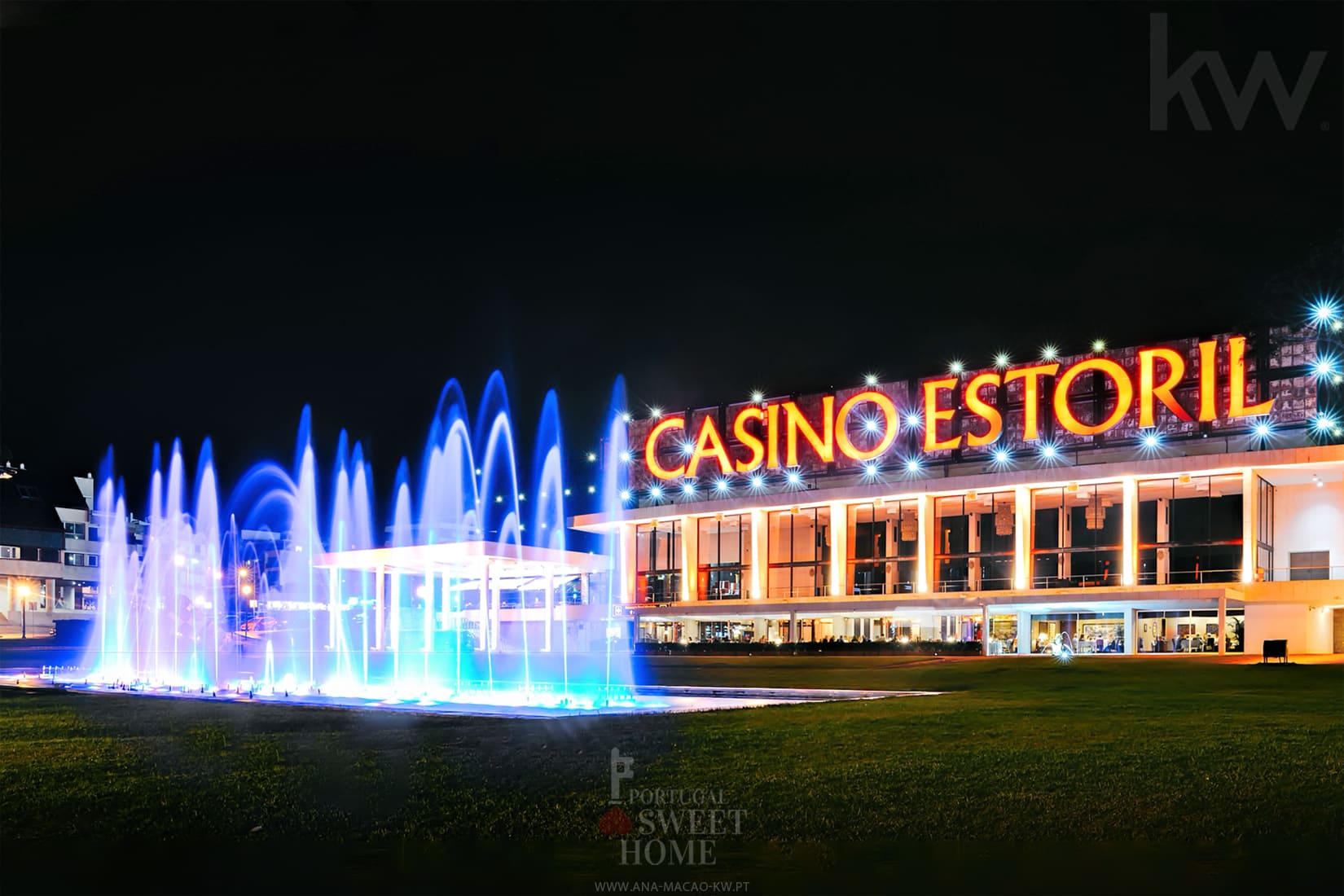 Vue du Casino d'Estoril, situé à proximité